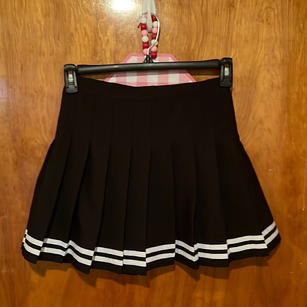 Navy Blue & White Teen Skater Skirt